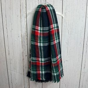 🌻 COPY - NWT Quagga Navy Plaid Blanket Wrap Scarf